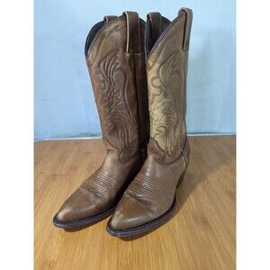 Vintage Women's Sedona Brown Western Cowboy Boots Cognac US 5.5 [Z03]